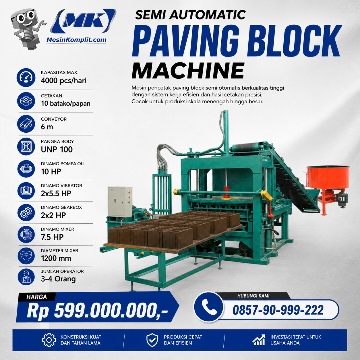 Mesin Paving Batako Set (...